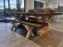 Load image into Gallery viewer, The Chieftain  - Custom made table with single bench
