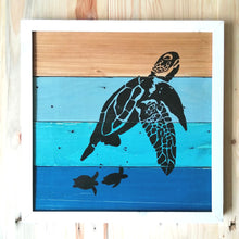 Load image into Gallery viewer, &#39;Turtle&#39; Reclaimed Wood Wall Art
