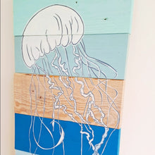 Load image into Gallery viewer, Jellyfish coastal long painting
