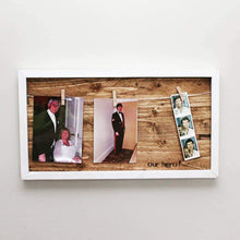 Load image into Gallery viewer, Natural Wood Personalised Photo Frame
