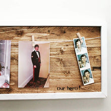 Load image into Gallery viewer, Natural Wood Personalised Photo Frame

