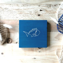 Load image into Gallery viewer, Small Coastal Wooden Plaque - One Line Wall Art
