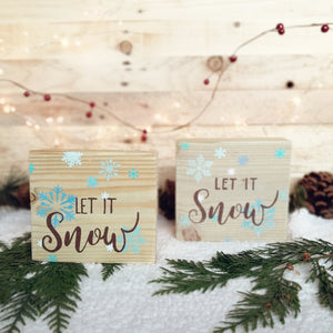 Let it snow - Medium Festive Block