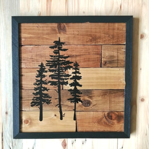 'Forest' Reclaimed Wood Wall Art