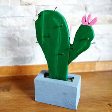 Load image into Gallery viewer, Handmade Wooden Cactus Organiser, Wooden Jewellery Organiser, Cute Cactus Key Holder

