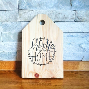 'Home Sweet Home' Wooden Tag