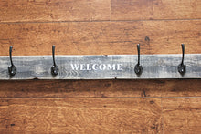 Load image into Gallery viewer, Welcome Wooden Coat Rack - Made to Order
